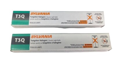 (QTY: 2) Sylvania T3Q Quartz light bulb  **SALE**