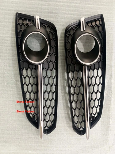 2pcs For 2015-2017 Audi D4PA A8 S8 Front Fog Grill Grille Light Cover Trim - Bild 3 von 4