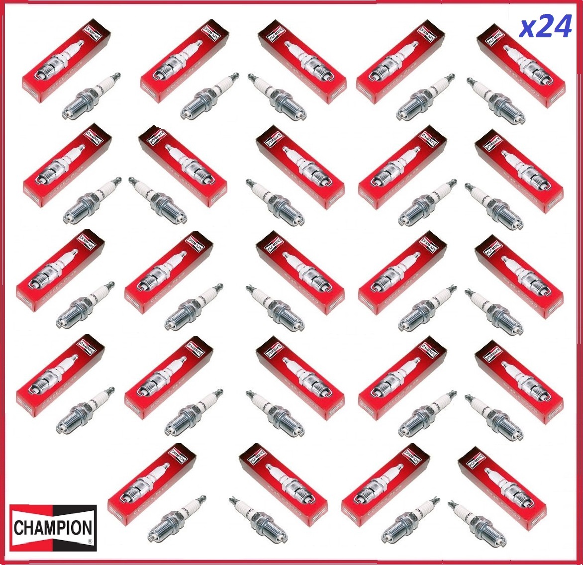 OEM Champion Spark Plug Copper Plus 24 Pack RC10YC4 # 346