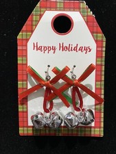 Cute Christmas Bell  Bow Earrings
