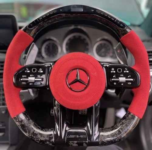 Mercedes Benz Customisable Carbon LED Steering Wheel A/C/E/S/G Class Plug & Play - Picture 4 of 7