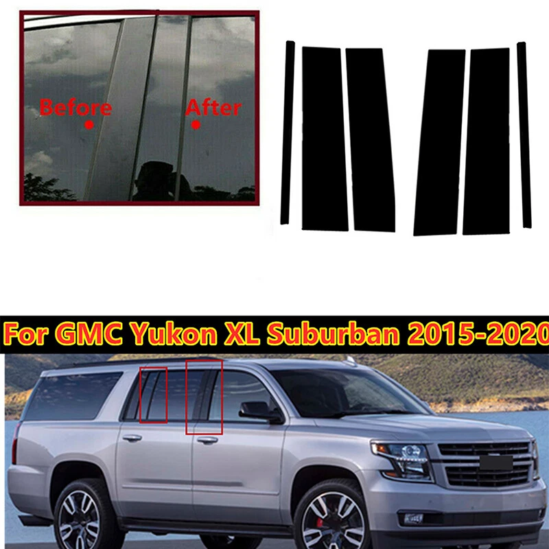 Fit For GMC Yukon XL 2015 -2018 2019 2020  Pillar Posts Window Door Trim Cover - Изображение 4 из 4