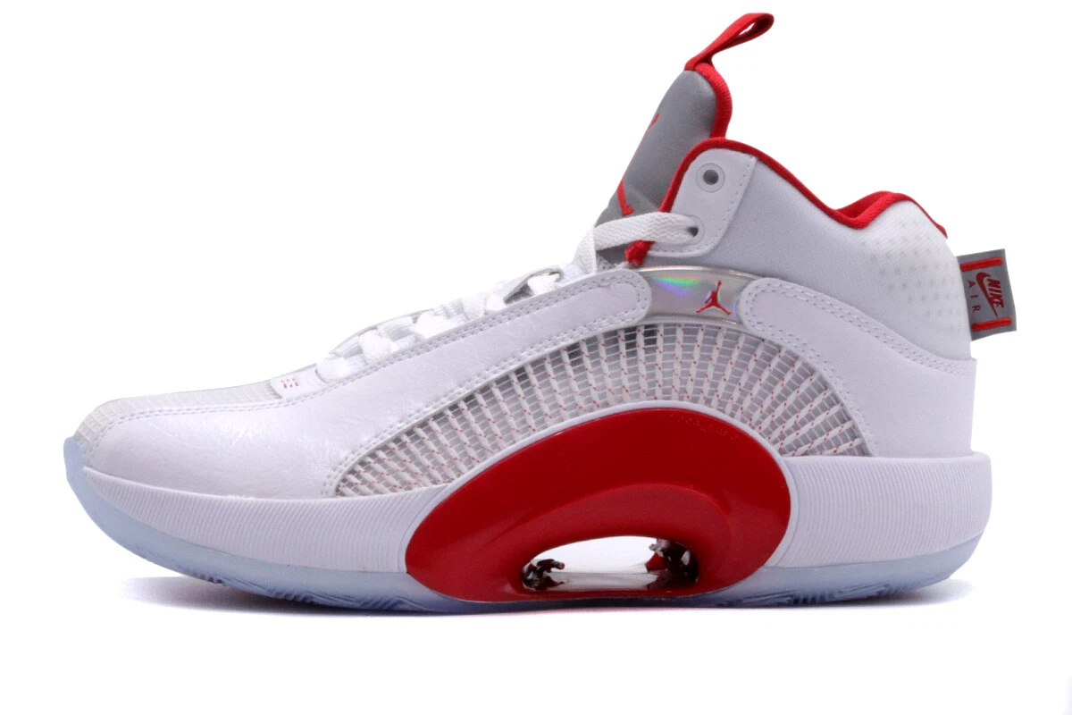 Women Size 7.5US Air Jordan 35 White Red High Top Basketball Sneakers Men  6US | eBay
