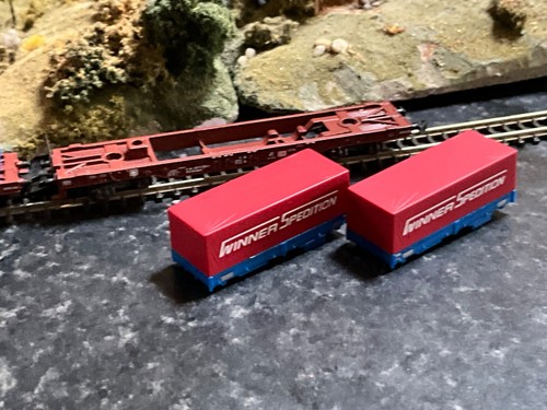 Marklin spur z scale/gauge Deep Well Flat Car Set.MHI. - Picture 9 of 10