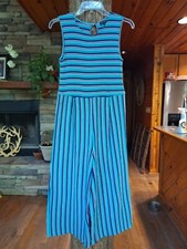 Sequin Hearts Girls Striped Romper XL