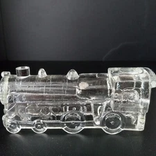 Antique  Glass Locomitive Train Engine  Candy Container, Figurine