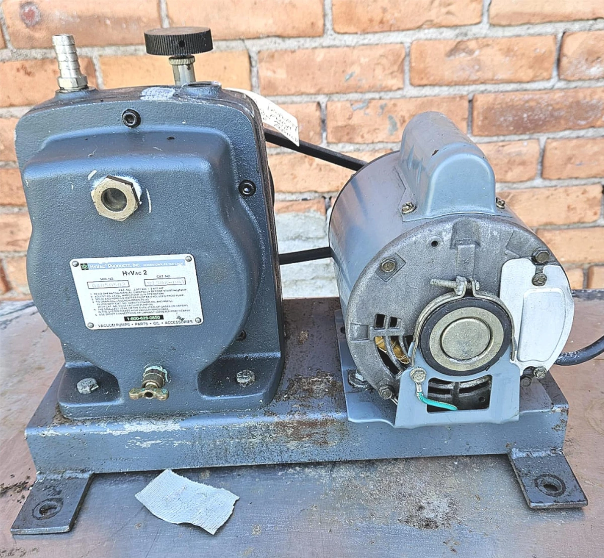 Hyvac 91105 Cenco Two Stage Belt Driven Vacuum Pump 10lpm, 46 OFF