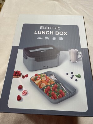 Electric Lunch Box Fast Heat up Food Heater 12V 110V 60W 3 In 1 Portable