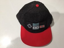 Nintendo Controller 2018 Adult Retro Hat Snapback Cap Black/ Red Adjustable