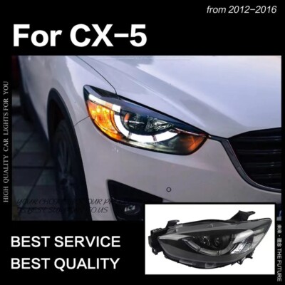 Pair LED Headlights For Mazda CX-5 2012-2016 DRL Projector Upgrade
