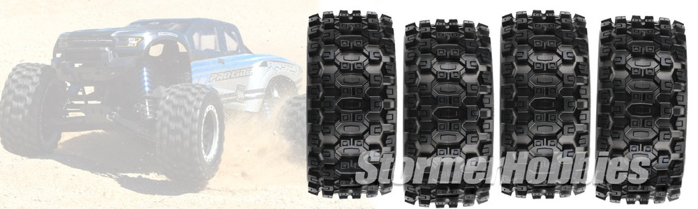 4 Pro-Line Badlands MX43 Pro-Loc All Terrain Tires Mounted X 4 Pro-Line Badlands MX43 Pro-Loc All Terrain Tires Mounted X