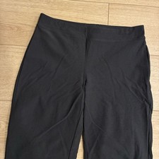 Eileen Fisher Women s Gray Washable Stretch Crepe Straight Leg Pant Size S
