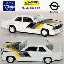 Opel Ascona B 400 Opel-Motorsport-Design blanco blanco 1:87 euromodelo