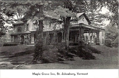 Maple Grove Inn, ST. JOHNSBURG, Vermont Postcard