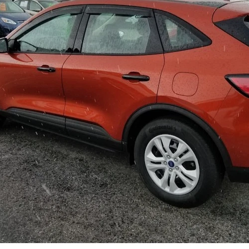 Protectores de lluvia contra humo TrailFx viseras de ventilación 3M cinta adhesiva para Ford Escape SUV 2020-2025 Foto 3 de 4