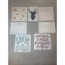 Bundle of Christmas Heat Transfers Deer Snowflakes Tress Hippopotamus Gift New