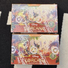 Lot Of 2 New Factory Sealed Disney Lorcana TCG Wilds Unknown Booster Box English