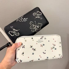 Coach Long Zip Around Wallet With Star Print  CCL38 & CCL39