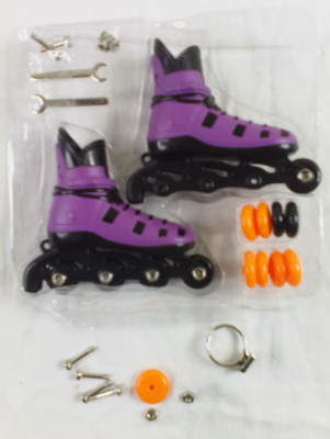 Finger Rollers Mini Inline Skates Used W/ Extra Wheels Mini Tools