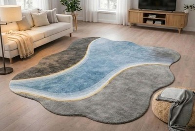 Handmade Rug | Irregular Rug | Wool Rugs | Living Room Rug | Tufted A421