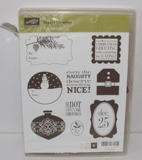 Stampin' Up Tags Til Christmas Set Of 9 Cling Stamps