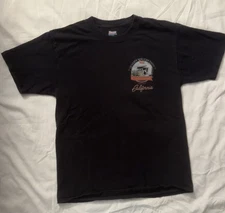 IN-N-OUT 65th Anniversary Black Graphic HANES BEEFY T Sz.M 