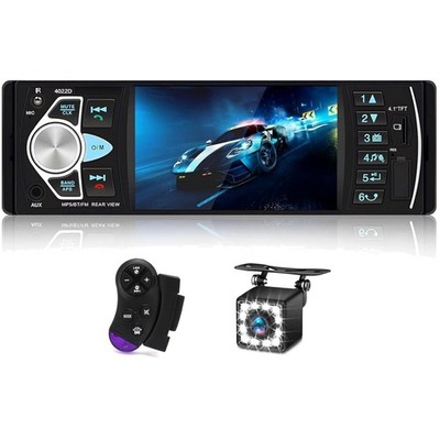 Autoradio 1Din Bluetooth FM USB AUX TFT 4,1 Zoll Rückfahrkamera Stereo