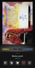 DIGITAL 2026 Topps WWE Slam Inception Becky Lynch Red Legendary 1/2cc