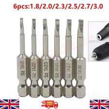 50mm 5Pcs Magnetic Triangle Head Screwdriver Bits S2 Steel 1/4" Hex Shank Alloy