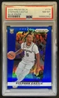 2024-25 Panini Prizm Deca Stephon Castle RC Blue Prizm #/149 Spurs PSA 8
