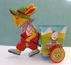 Vintage J. Chein & Co. Tin Litho Easter Bunny Rabbit Pulling Cart Nursery Rhymes