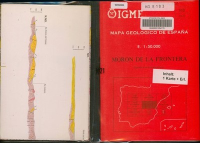 Mapa Geologico de Espana. No. 1021. Part 14-42. MORON DE LA FRONTERA. 1:50.000 (