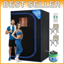 Energy-Efficient Portable Sauna with Foldable Chairs