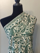 Beautiful Green Embroidered Shawl