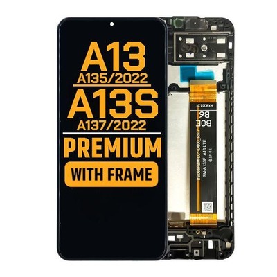 Galaxy A13 (A135) / A13s (A137) LCD + Frame (Black)