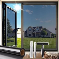 Pellicola Oscurante Per Vetri | Effetto Specchio Marrone | 44,5x200 Cm | Protezione UV E Privacy