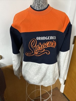 Vintage 90s Nutmeg NCAA Mens Size Large Syracuse Orangemen Crewneck Sweatshirt