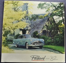1952 Packard Lg Brochure Folder 300 400 Patrician Mayfair Nice Original 52