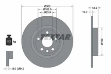 2x Textar Rear Solid Brake Discs Pair For Jaguar Jaguar (Chery) Land Rover Land