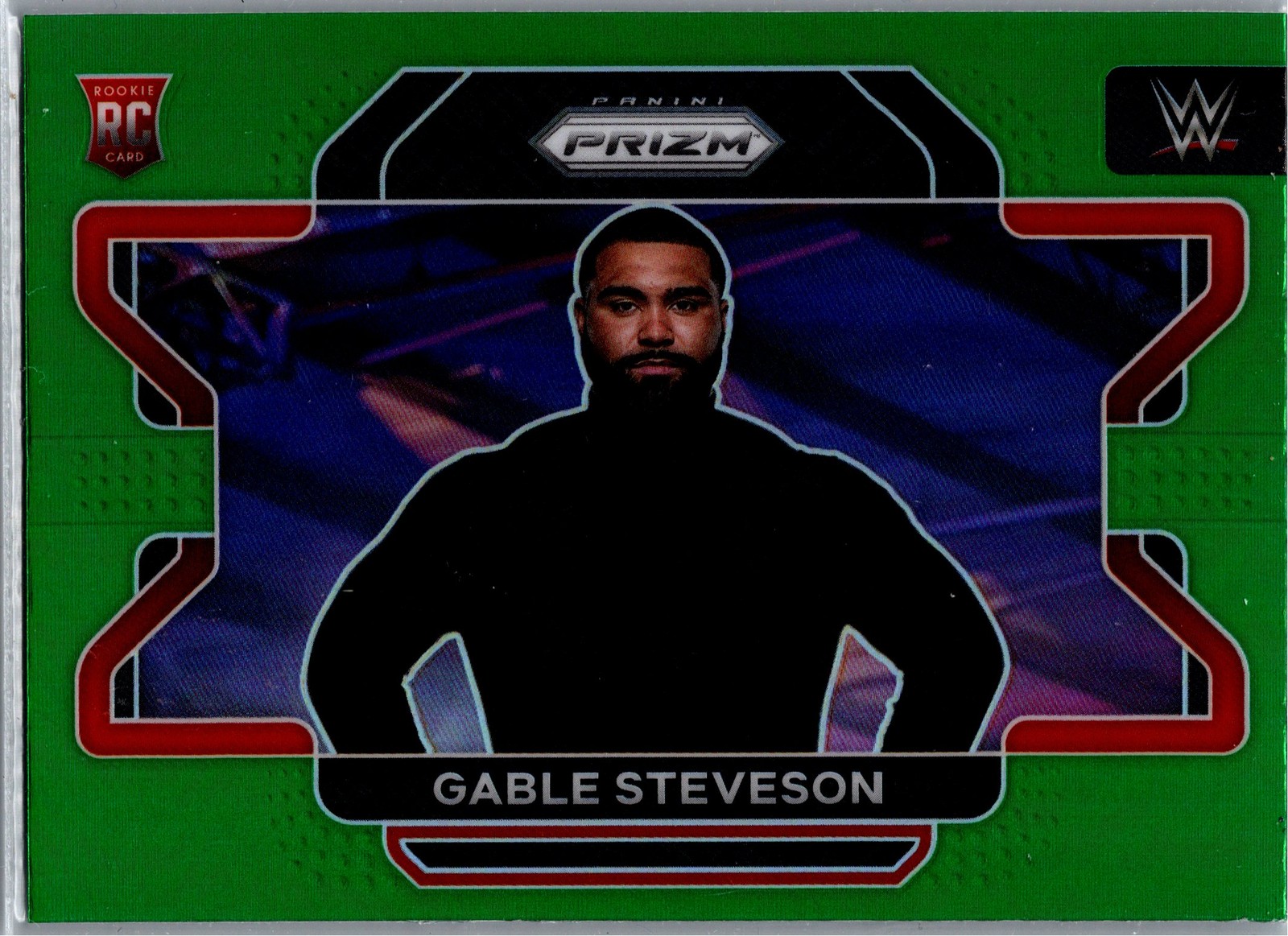 2022 Panini Prizm WWE #23 Gable Steveson Green Rookie RC