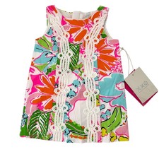 Lilly Pulitzer Target 20th Anniversary Floral Shift Dress Pink Green 12M NWT