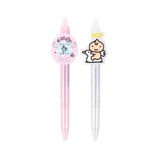 Tamagotchi Plate Ballpoint Pen 0.5mm Cute Character Stationery Pink White