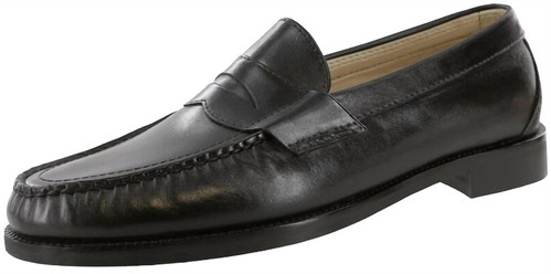 Sas men's penny 40 slip on loafer - wide width in BLACK - size 6.5