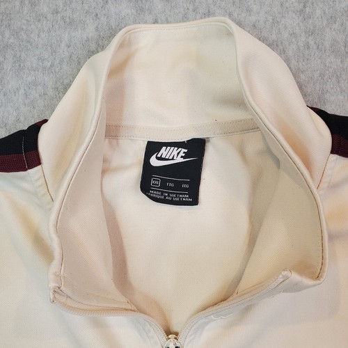 Nike N98 Tribute Track Jacket Size 2XL Ivory Black Burgundy AR2244-272 Full Zip - Foto 4 di 14