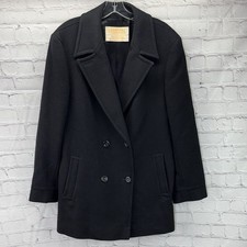 Pendleton wool women's 70's/80's vintage pea coat black size 12