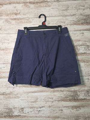 Helly Hansen Shorts Womens Large Navy Blue Flat Front Hiking Sailing Outdoor