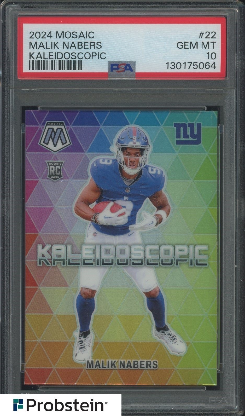 Malik Nabers Panini Mosaic Kaleidoscopic #22 Base