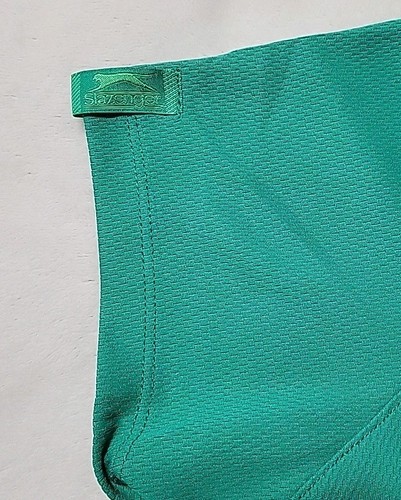 Camisa polo para mujer Slazenger verde talla pequeña cremallera atletismo activo golf tenis - Imagen 4 de 7