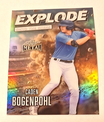 2026 Leaf Metal Explode Onto The Scene Prismatic #EB-6 Caden Bogenpohl XRc #1/1
