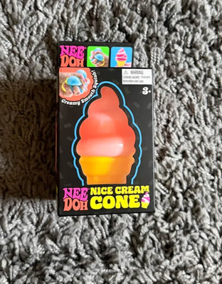 NeeDoh NICE CREAM CONE Swirl Squishy Toy Stress Ball US SELLER | SELECT COLOR